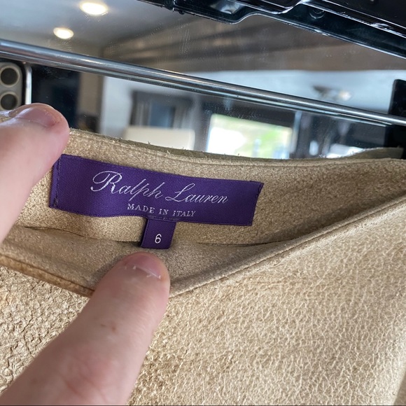 Ralph Lauren Collection McKayla Deerskin Skirt - Picture 3 of 7